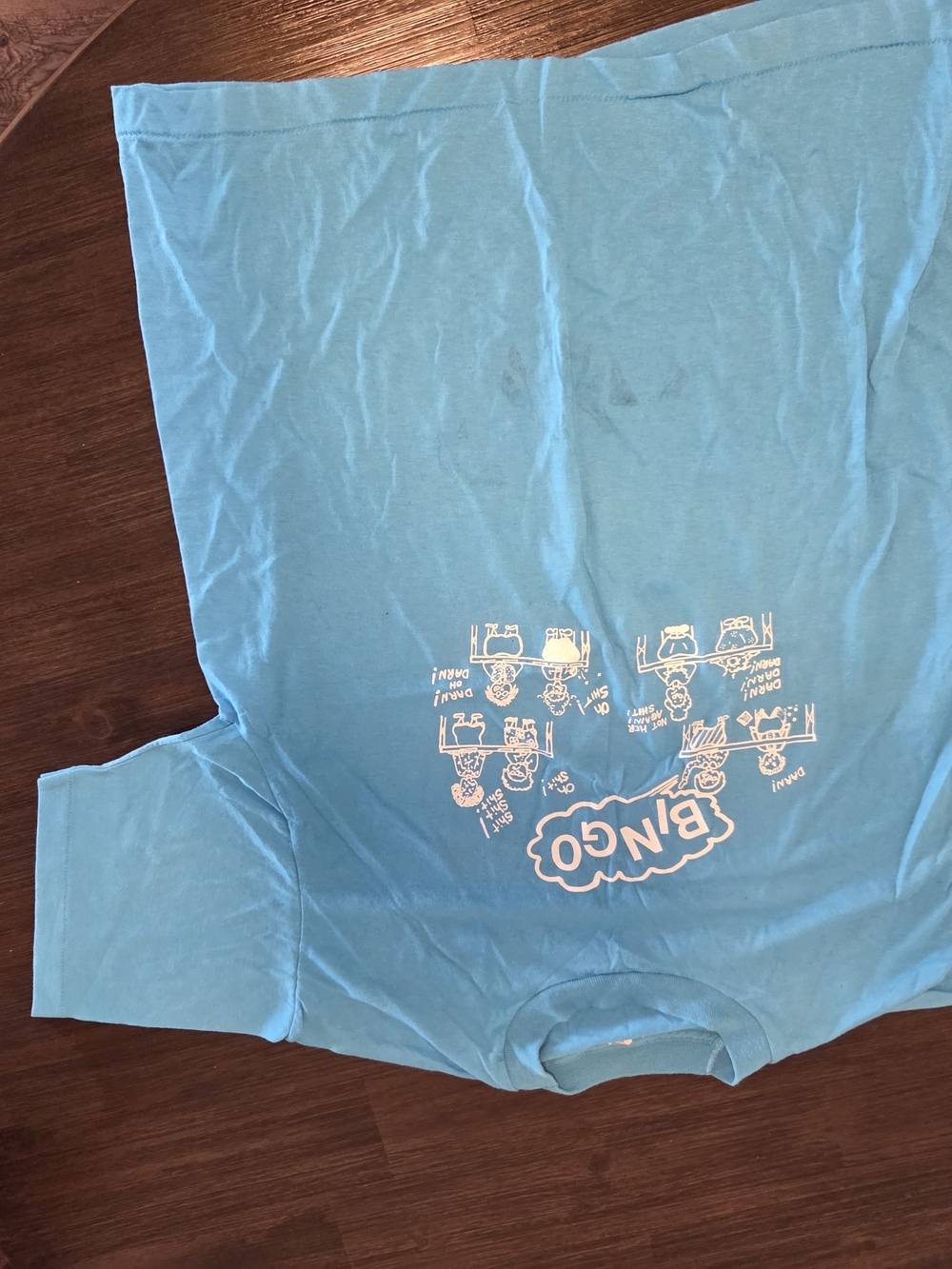 BINGO Graphic Tee in Bright Aqua